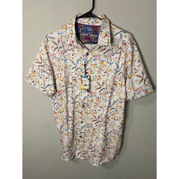 New Robert Graham Classic Fit Wilmot Polo Size Large - Picture 1 of 4